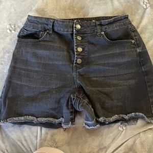 Black High Rise Shorts